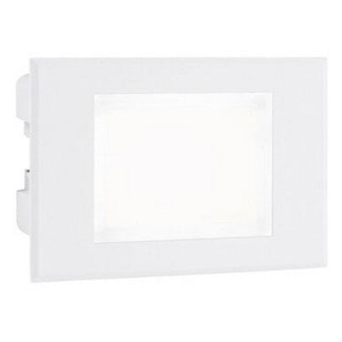 Spina incasso parete vetro 3w led 3000k bianco